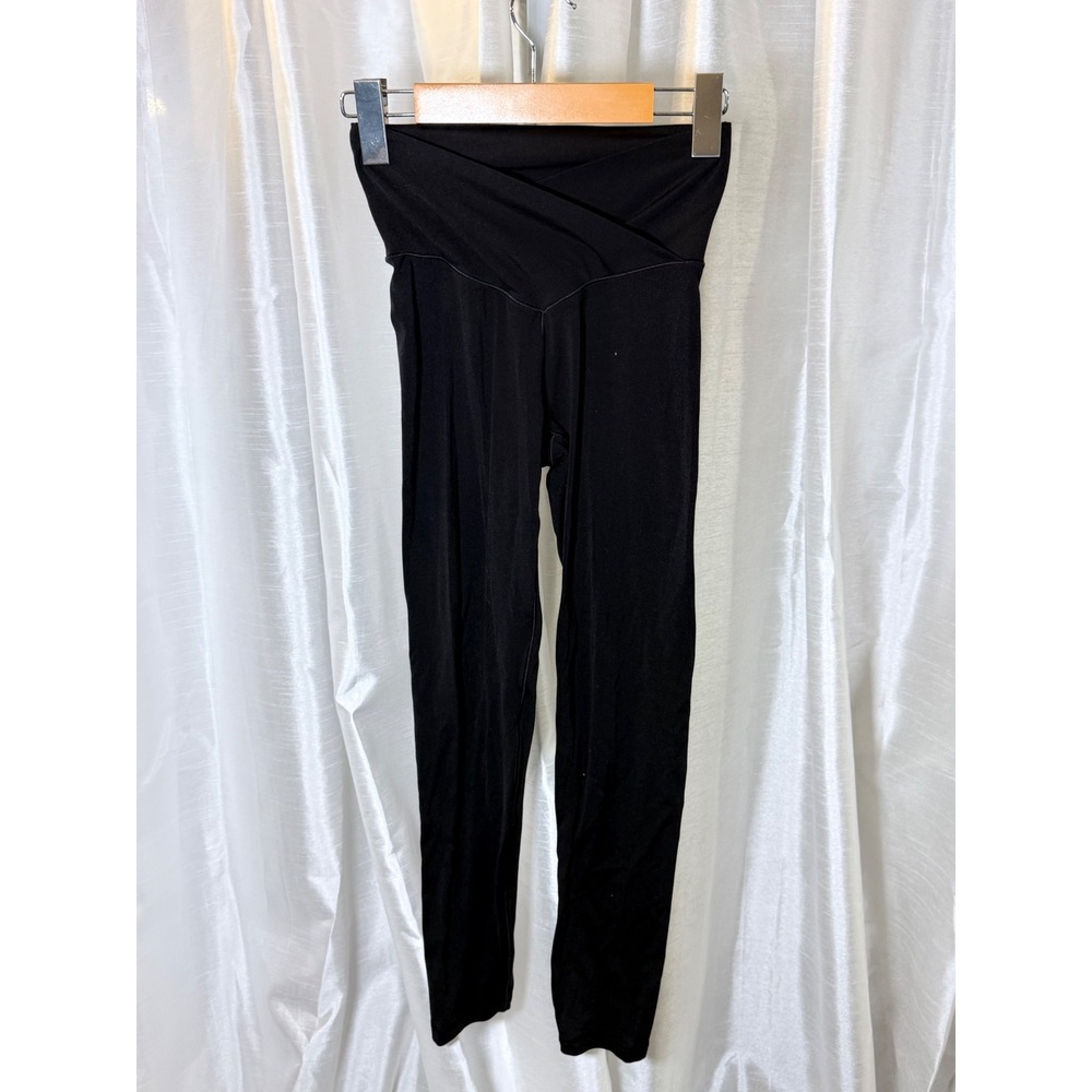 OFFLINE by Aerie Leggings Women S Black Real Me Crossover High Rise 7/8 Pant